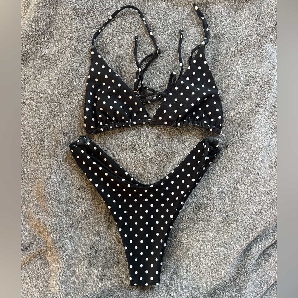 SKATIE black polka dot bikini Ella/Suzanne